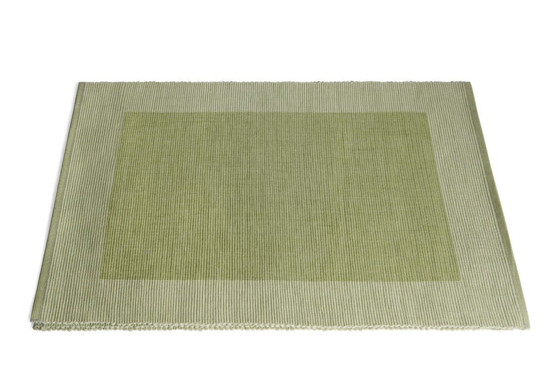 Premium Organic Cotton Placemats - 4 Pack Forest Green, GOTS Certified Luxury Table Decor, Durable & Reusable - Cherish Home