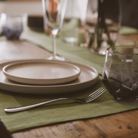 Premium Organic Cotton Placemats - 4 Pack Forest Green, GOTS Certified Luxury Table Decor, Durable & Reusable - Cherish Home
