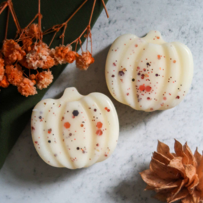 Pumpkin Shaped Wax Melts - Spiced Pumpkin Scent, Vegan Soy Wax for Autumn Decor - Cherish Home