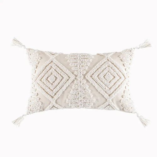 Pure Cotton Custom Boho Tassel Style Tufted Cushion Covers Home - Cherish Home