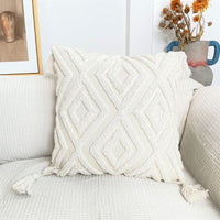 Pure Cotton Custom Boho Tassel Style Tufted Cushion Covers Home - Cherish Home