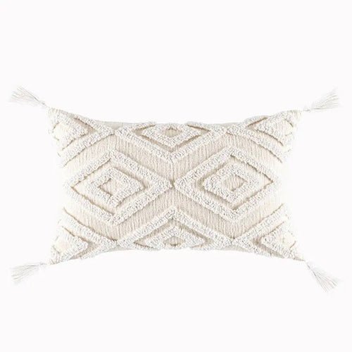 Pure Cotton Custom Boho Tassel Style Tufted Cushion Covers Home - Cherish Home