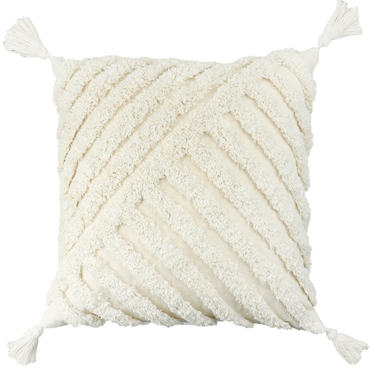 Pure Cotton Custom Boho Tassel Style Tufted Cushion Covers Home - Cherish Home