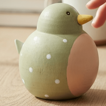 Quaint Ceramic Bird Ornament 5.8cm - Cherish Home