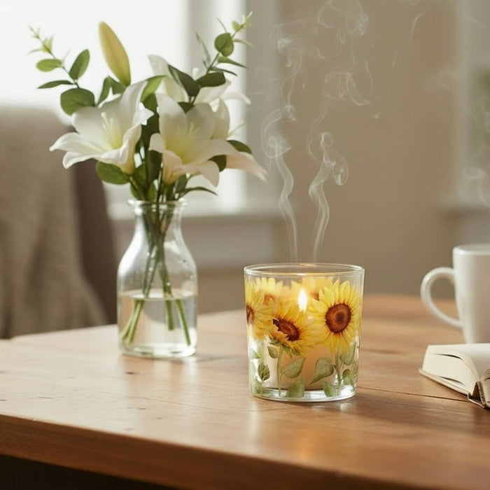 Radiant Sunflower 8cm Tea Light Holder - Cherish Home