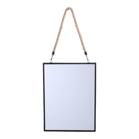 Rectangular Wall Mirror Rustic Hanging Rope - Cherish Home
