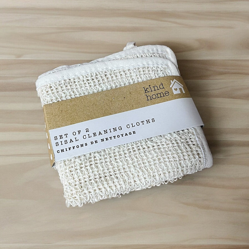 Reusable Sisal Cleaning Cloths - Pack of 2 - Cherish Home