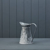 Rustic Zinc Meadow Decorative Jug 21cm - Cherish Home