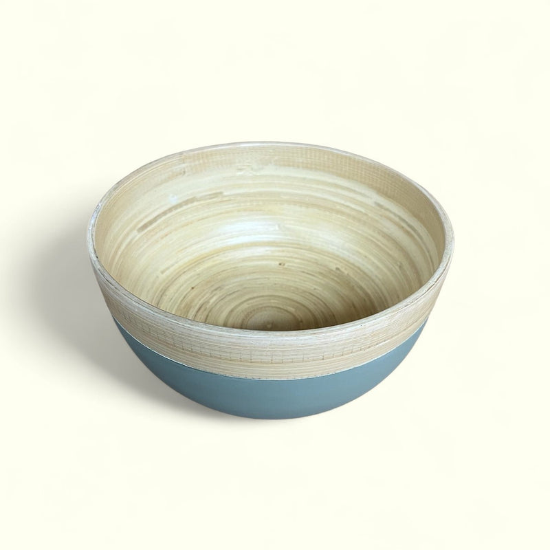 Sage Green Large Bamboo Bowl 18cm - Cherish Home