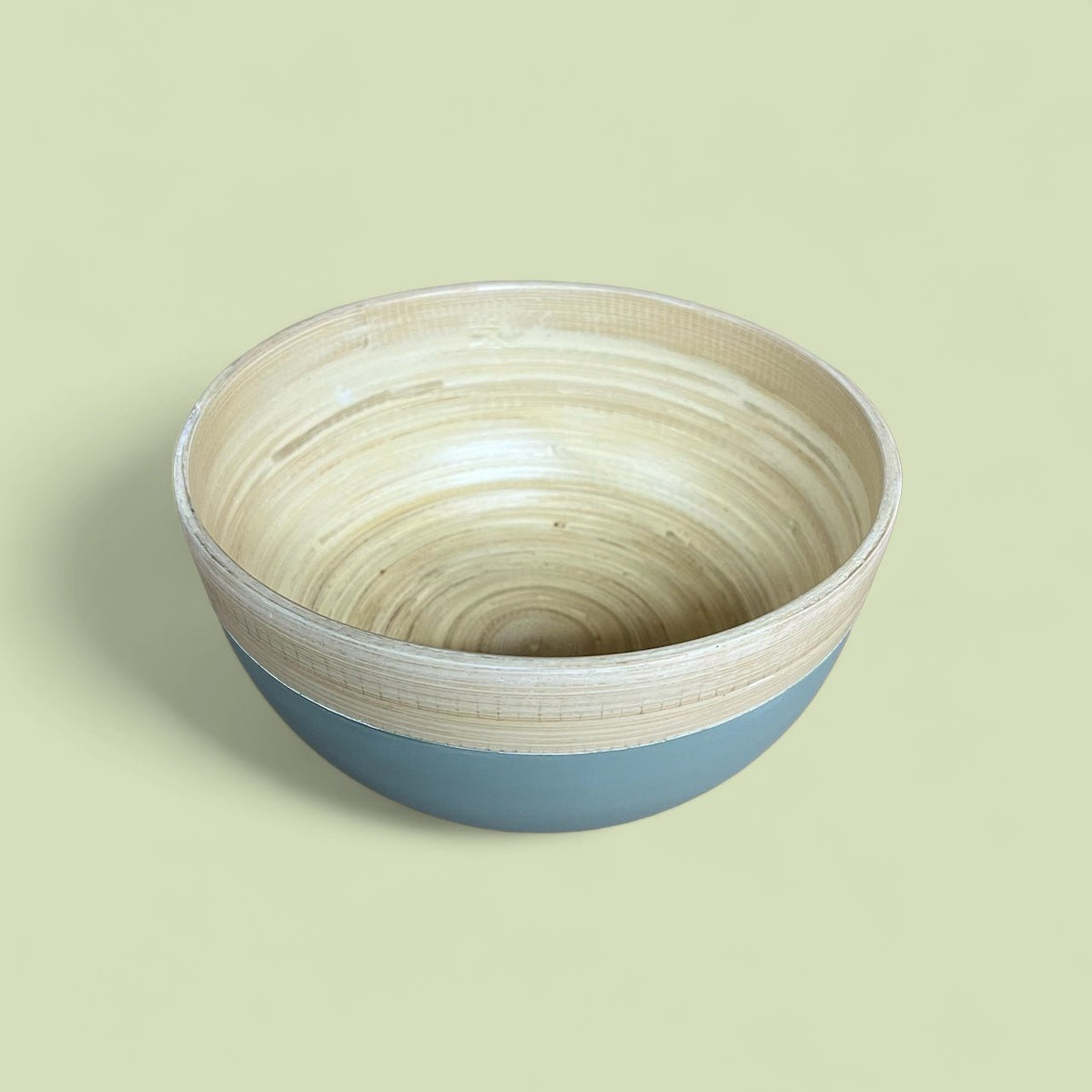 Sage Green Large Bamboo Bowl 18cm - Cherish Home