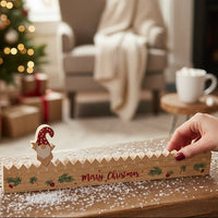 Santa Wooden Countdown Calendar Christmas Decoration - Reusable Advent Calendar for Holiday Home Decor - 39.5cm - Cherish Home