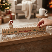 Santa Wooden Countdown Calendar Christmas Decoration - Reusable Advent Calendar for Holiday Home Decor - 39.5cm - Cherish Home