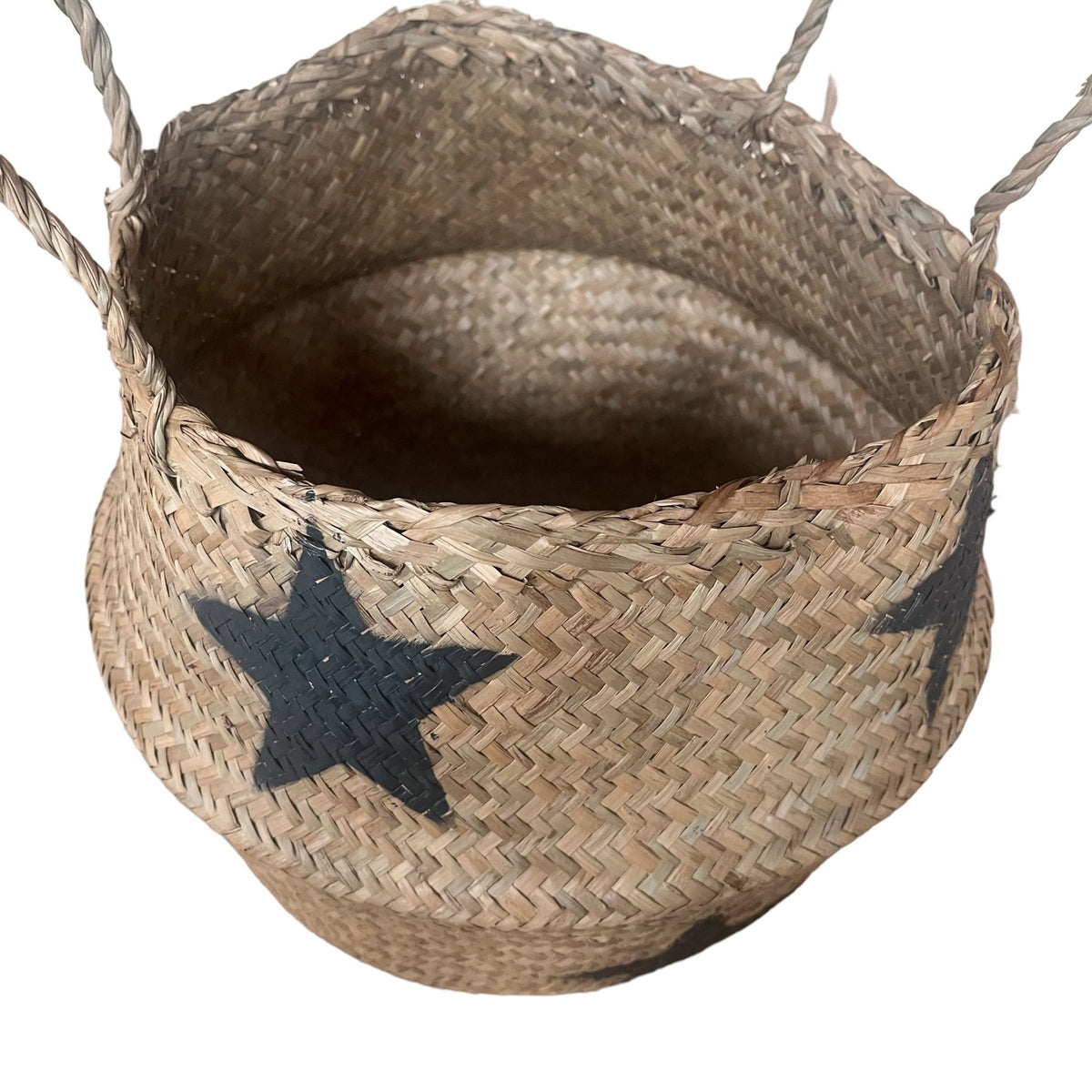 Seagrass Black Star Storage Basket - Cherish Home