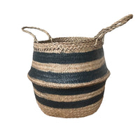 Seagrass Black Stripe Storage Basket - Cherish Home