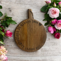 Secret Ingredient Wooden Chopping Board with Handle - Cherish Home