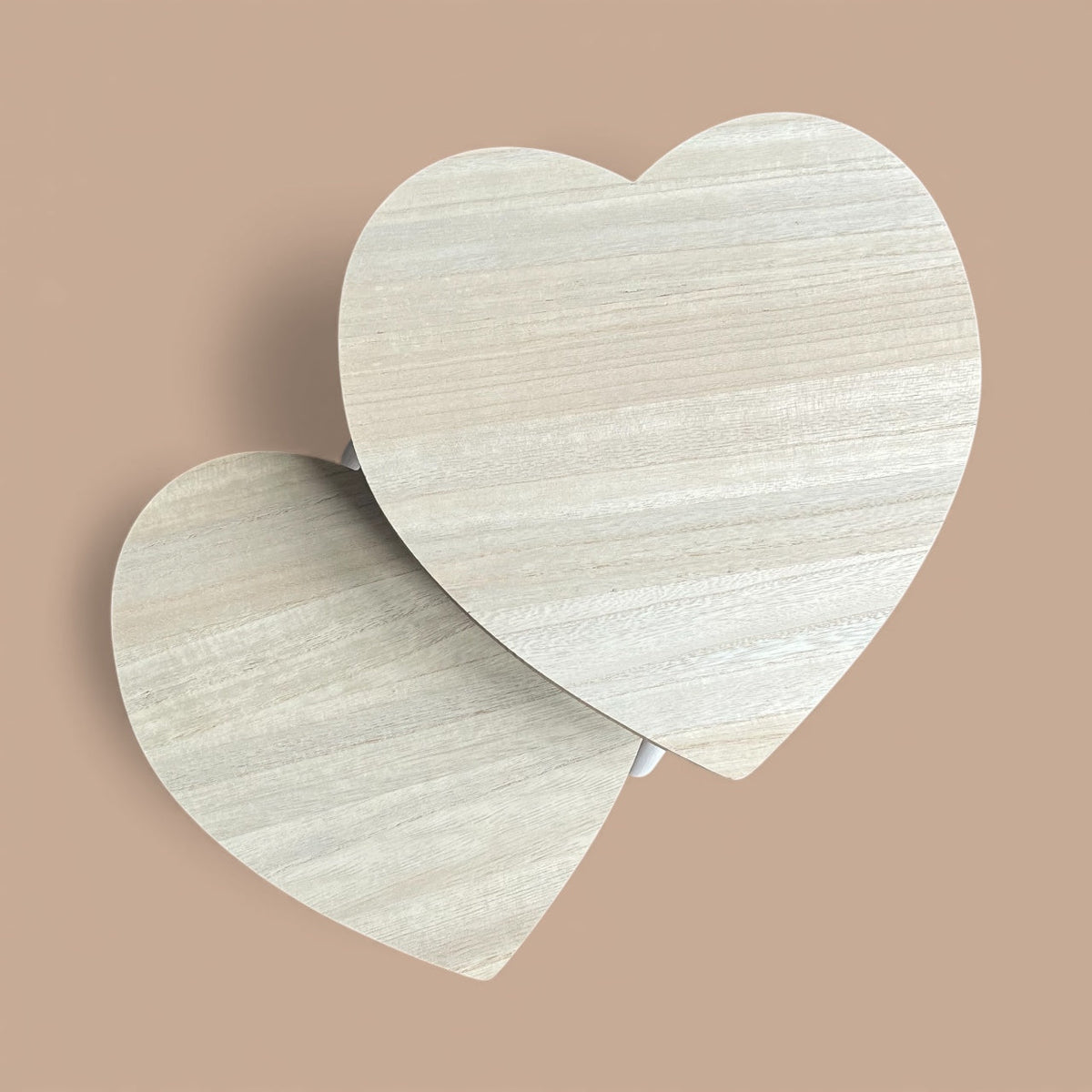 Set of 2 Wooden Heart Stools/Tables for Kids - Cherish Home