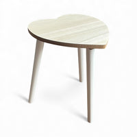 Set of 2 Wooden Heart Stools/Tables for Kids - Cherish Home
