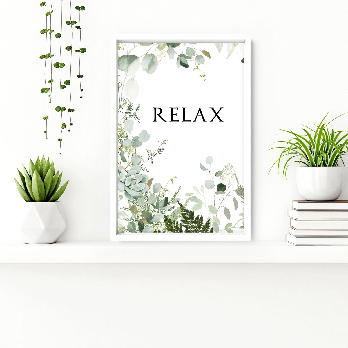Set of 3 Framed Bathroom Art Prints - Aesthetic & Calming Wall Decor for Powder Rooms & Spas - Cherish Home