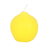 Set of 3 Lemon Shaped Candles - Unscented Yellow Fruit Candles for Home Decor - Cherish Home