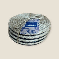 Set of 4 Coastal Rope Coasters - Nautical Home Decor - Cherish Home