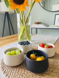 Set of 4 Tapas Bowls, ceramic small serving dishes for Dips, Olives & Appetisers - Cherish Home
