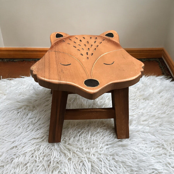 Sleepy Fox Stool for Childrens Nursery or Playroom - Cherish Home