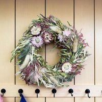 Small Dried Flowers Scented Floral Wreath Autumn Feel - Cherish Home