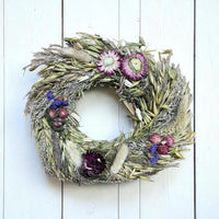 Small Dried Flowers Scented Floral Wreath Autumn Feel - Cherish Home