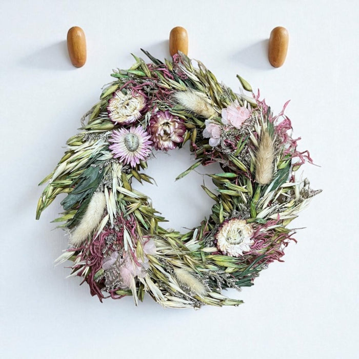Small Dried Flowers Scented Floral Wreath Autumn Feel - Cherish Home