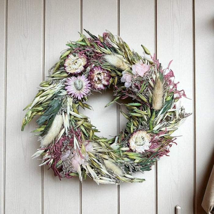 Small Dried Flowers Scented Floral Wreath Autumn Feel - Cherish Home