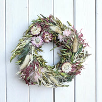 Small Dried Flowers Scented Floral Wreath Autumn Feel - Cherish Home