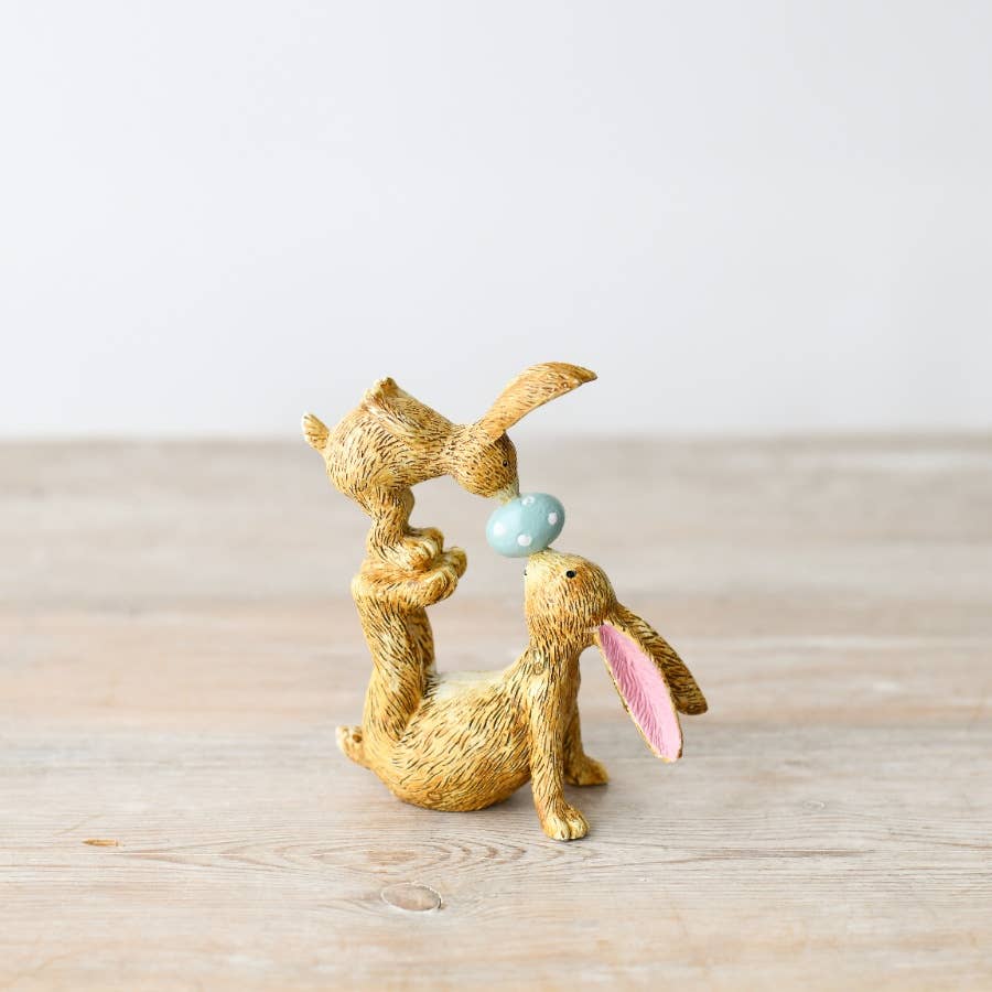 Spring Bunnies Bella & Button ‘Easter Kisses’ Figurine 11cm - Cherish Home