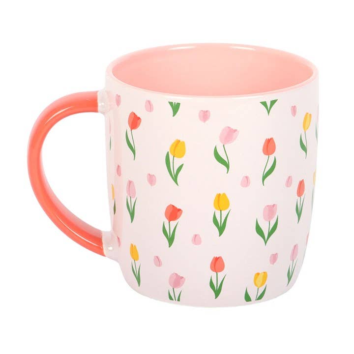 Spring Tulip Print Mug Spring Mug Birthday Gift - Cherish Home