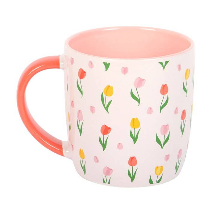 Spring Tulip Print Mug Spring Mug Birthday Gift - Cherish Home