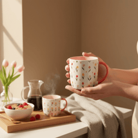 Spring Tulip Print Mug Spring Mug Birthday Gift in box - Cherish Home