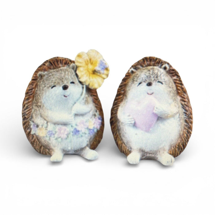 Springtime Pastel Hedgehog Home or Garden Ornament 7cm - Cherish Home