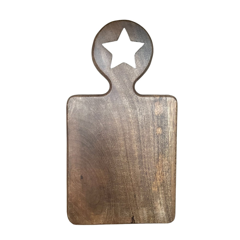 Star Wooden Paddle Chopping Board with Handle - Cherish Home