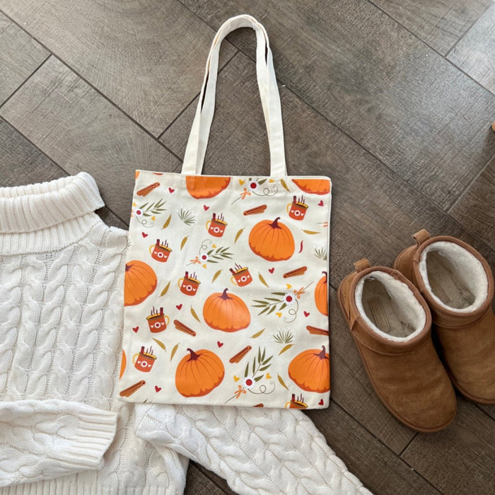 Stylish Autumn Print Tote Bag - Durable Polycotton Canvas Shopper for Everyday Use - Cherish Home