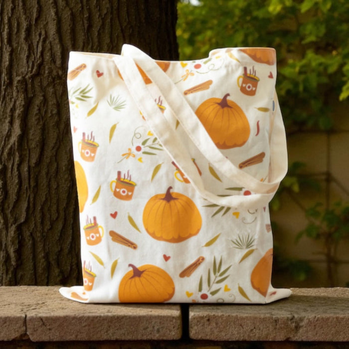 Stylish Autumn Print Tote Bag - Durable Polycotton Canvas Shopper for Everyday Use - Cherish Home