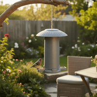 Sustainable Bamboo Bird Feeder Plastic - Free & Vegan Lightweight Bird Station Year - Round Use - Cherish Home