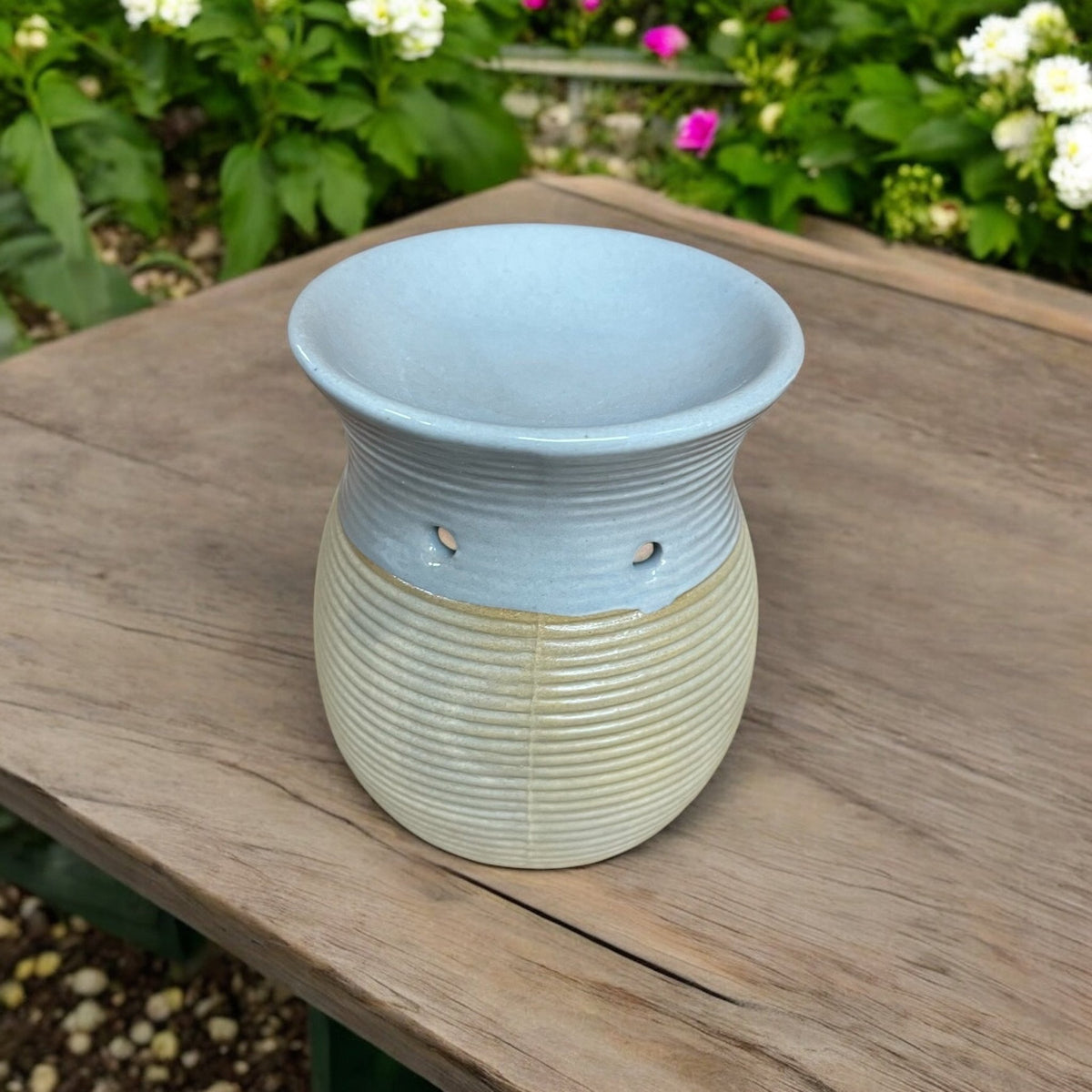 Textured Ribbed Oil & Wax Warmer - 10cm - Set of 2 - Cherish Home