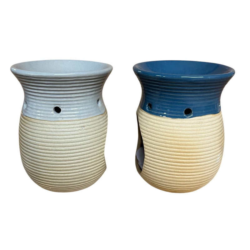 Textured Ribbed Oil & Wax Warmer - 10cm - Set of 2 - Cherish Home