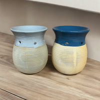 Textured Ribbed Oil & Wax Warmer - 10cm - Set of 2 - Cherish Home