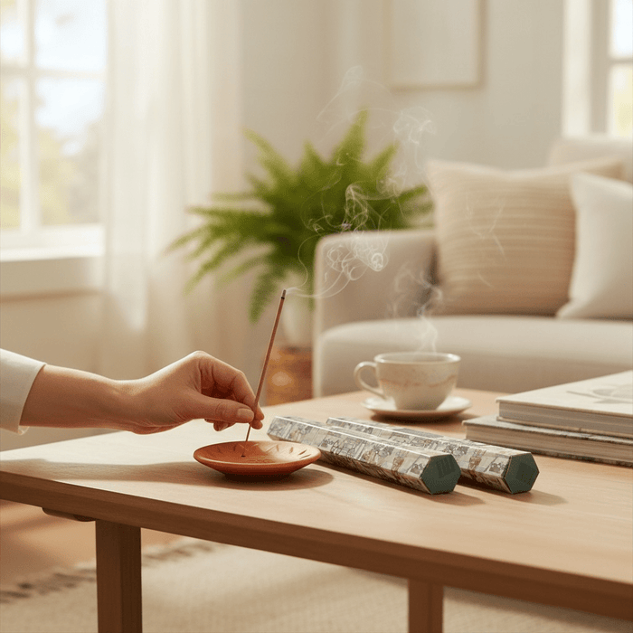 The Earth & Bloom Ritual: Terracotta Incense Set - Cherish Home