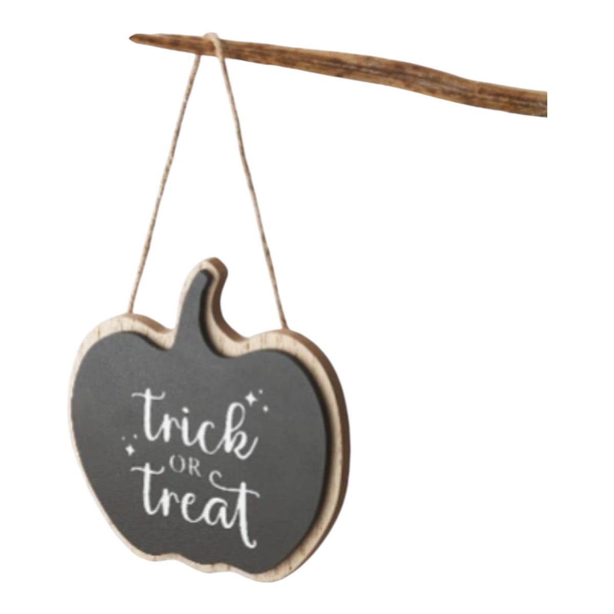 Trick or Treat Small Black Hanger - Spooky Halloween Wall & Door Decor - Cherish Home