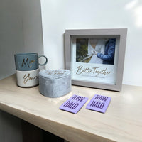 Two Hearts Wedding Gift Box - Options available Mine & Yours, Mr & Mr, Mrs & Mrs - Cherish Home