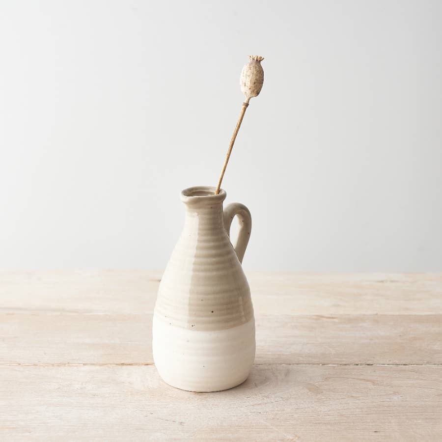 Two Tone Natural Small Jug 14.5cm - Cherish Home