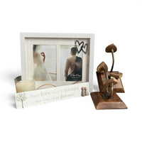 Unique Wedding Gift: "Our Story" Plaque, Heart Frame & Home Decor Set - Cherish Home