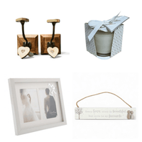 Unique Wedding Gift: "Our Story" Plaque, Heart Frame & Home Decor Set - Cherish Home