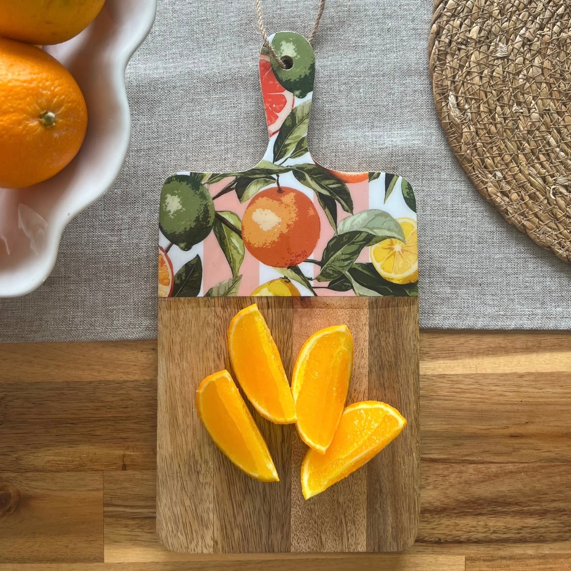 Vibrant Orange Zest Chopping Board Serving Board - Cherish Home